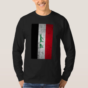 Grunge Iraq Flag Retro Middle East Arabic Kurdish T-Shirt