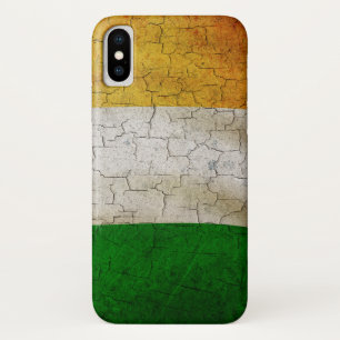 Grunge Ireland flag iPhone X Case