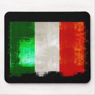 Grunge Italian flag of Italy vintage retro style Mouse Mat