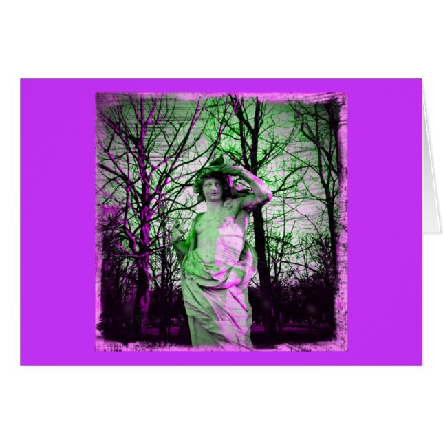 Grunge Jardin des Tuileries statue (Front Horizontal)