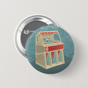 Grunge Jukebox 6 Cm Round Badge
