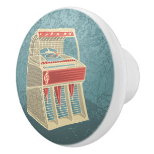 Grunge Jukebox Ceramic Knob