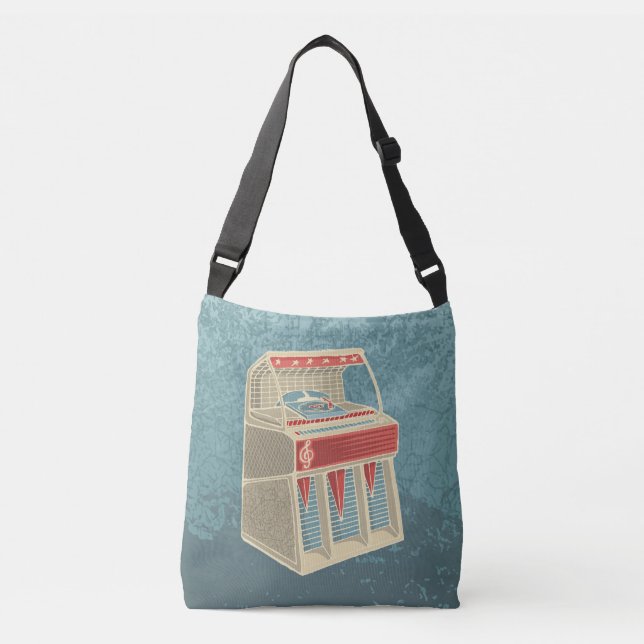 Grunge Jukebox Crossbody Bag (Front)