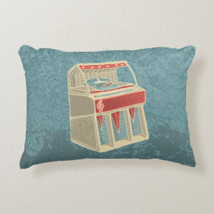 Grunge Jukebox Decorative Cushion