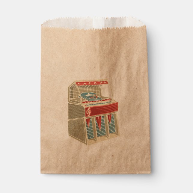 Grunge Jukebox Favour Bags (Front)
