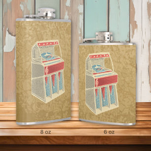 Grunge Jukebox Hip Flask