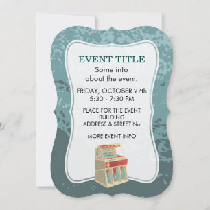 Grunge Jukebox Invitation