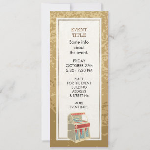 Grunge Jukebox Invitation
