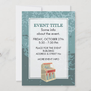 Grunge Jukebox Invitation
