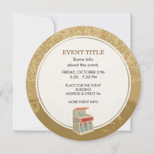 Grunge Jukebox Invitation