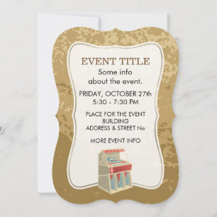 Grunge Jukebox Invitation