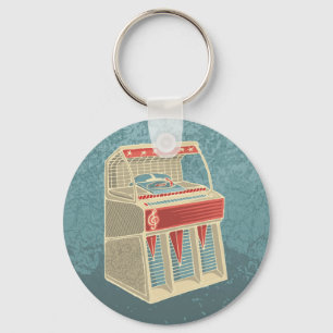 Grunge Jukebox Key Ring