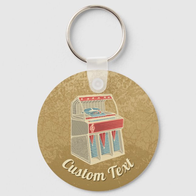 Grunge Jukebox Keychain (Front)