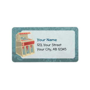 Grunge Jukebox Label