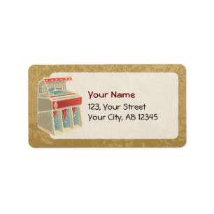 Grunge Jukebox Label