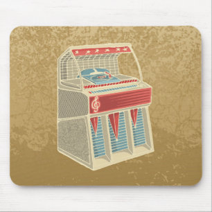 Grunge Jukebox Mouse Mat