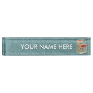 Grunge Jukebox Nameplate
