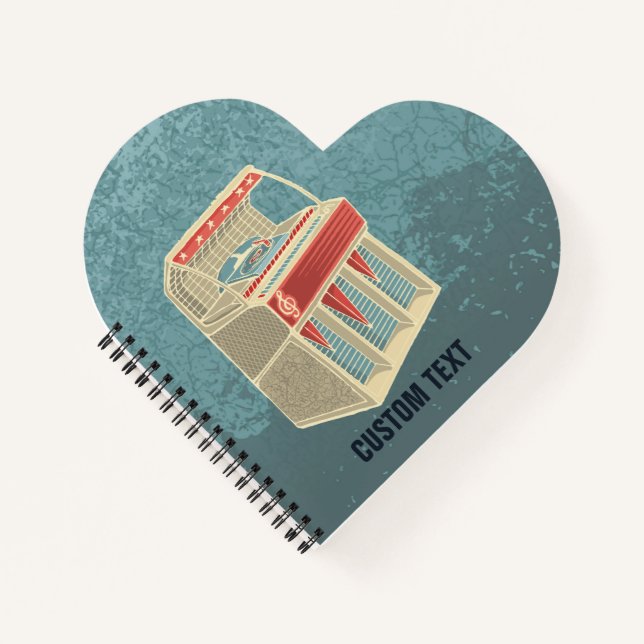 Grunge Jukebox Notebook (Front)