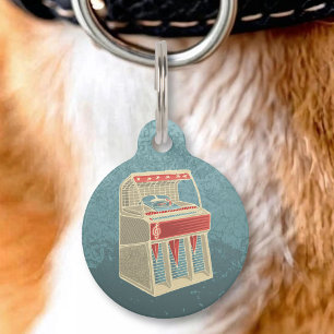 Grunge Jukebox Pet Tag