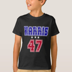 Grunge Kamala Harris 2024 For President Number 47 T-Shirt