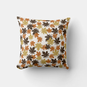Grunge Leaf: Seamless Background Pattern. Cushion