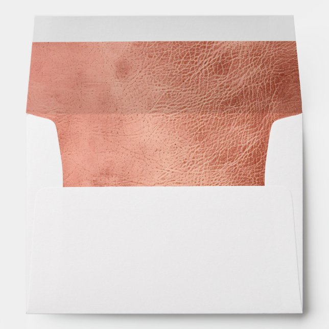 Grunge Leather Blush Pink Cowgirl  Theme Envelope (Back (Bottom))