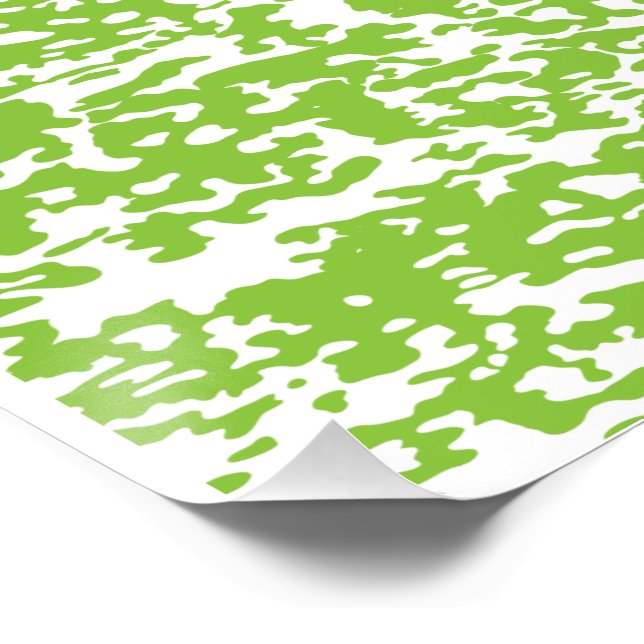 Grunge Lime Green Pattern - Summer Abstract Decor (Corner)