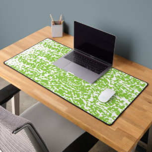 Grunge Lime Green Texture Desk Mat
