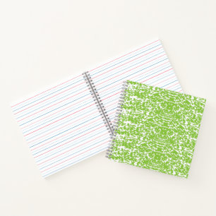 Grunge Lime Green Texture Notebook