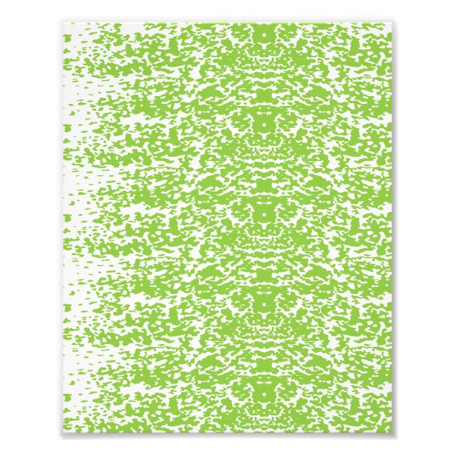 Grunge Lime Green Texture Photo Print (Front)