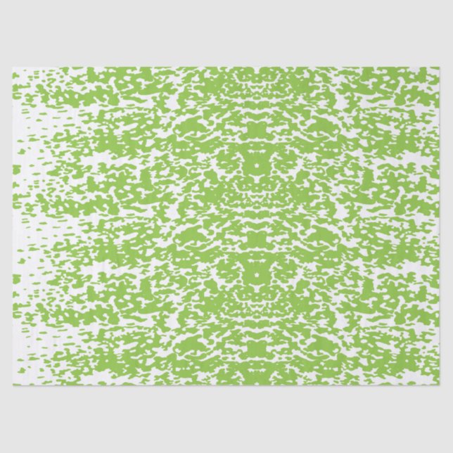 Grunge Lime Green Texture Tissue Paper (Front)