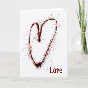 Grunge Love Heart Card