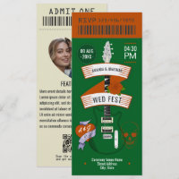Grunge Love Rock ’n’ Roll Wedding Ticket