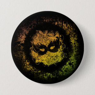 Grunge Mardi Gras 7.5 Cm Round Badge