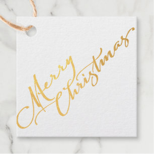 Grunge Merry Christmas Favour Tags