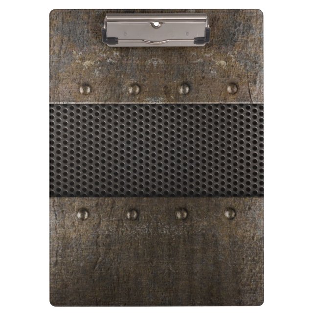 Grunge metal background clipboard (Front)