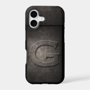 Grunge Metal G Monogram Iphone Case