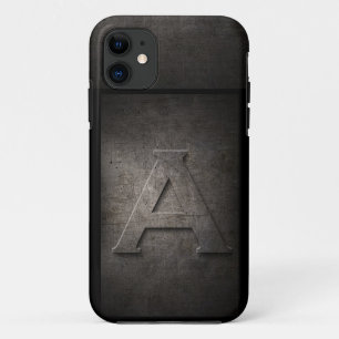 Grunge Metal Monogram for Him Iphone Case