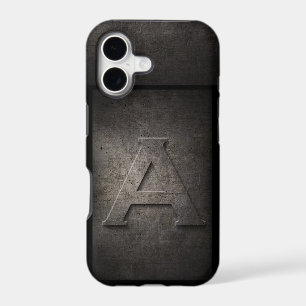Grunge Metal Monogram for Him Iphone Case