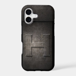 Grunge Metal Monogram Iphone Case