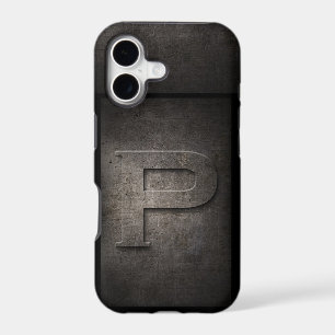 Grunge Metal Monogram Iphone Case