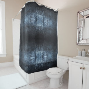 Grunge Metal Shower Curtain