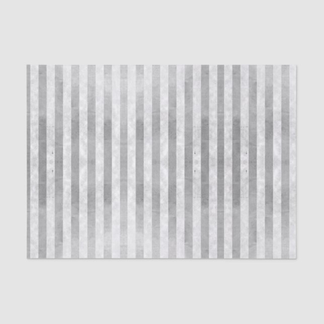 Grunge Metallic Silver Pink Stripe Decoupage    Tissue Paper (Front)