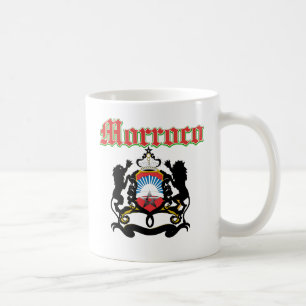 Grunge Morocco coat of arms designs Coffee Mug