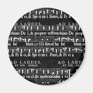 grunge music notes magnet