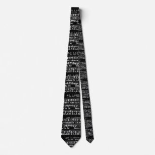 grunge music notes tie