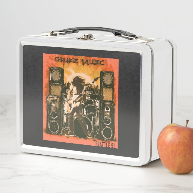 Grunge Music Seattle 1991 Metal Lunch Box (In Situ)