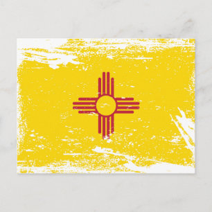 Grunge New Mexico Flag Postcard