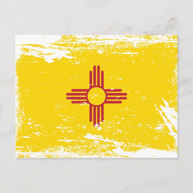 Grunge New Mexico Flag Postcard (Front)