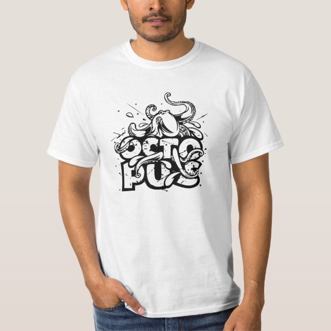 Grunge Octopus T-Shirt (Front)